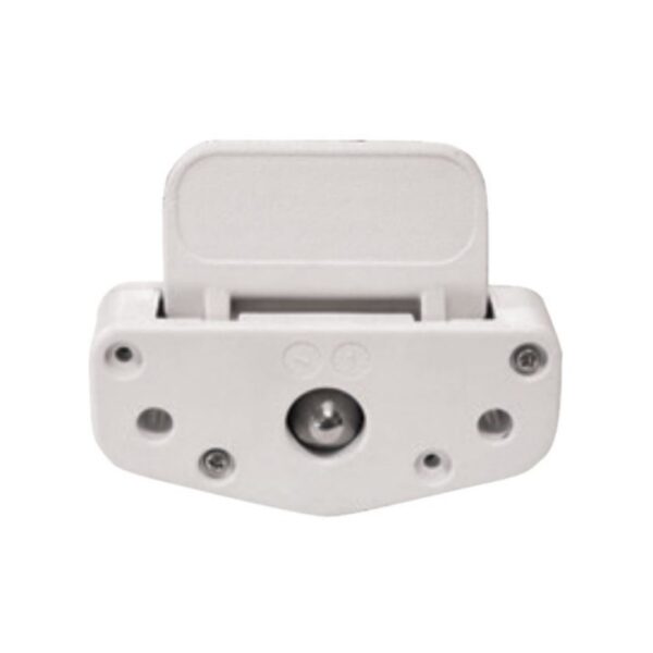 Sundeck Latch with Stainless Steel Pin & Bolt, White Nylon Body (a)