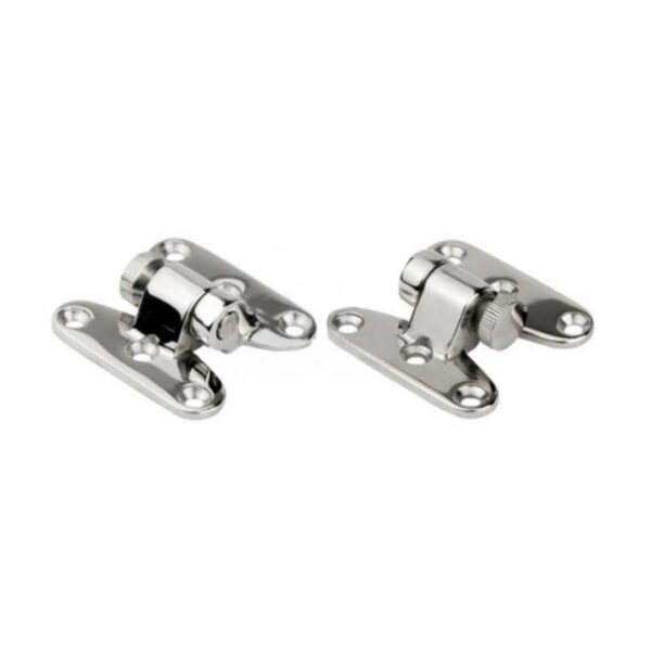 Spring Loaded Pin Hinge, Removable, 316G SS, 57mm x 52mm Pair (a)