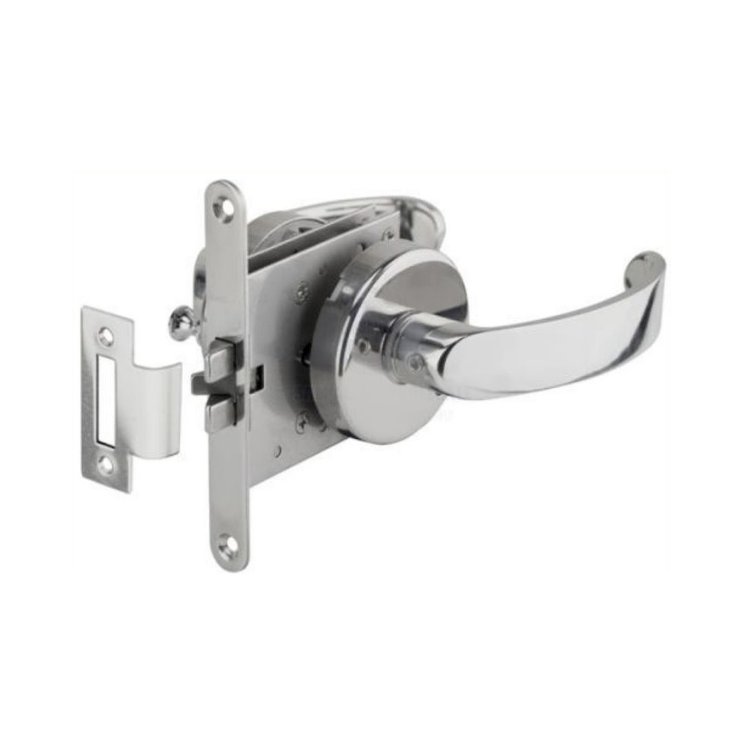 Mortise Latch Door Lock, SS suits 16-25mm Contemporary Handle Universal (a)