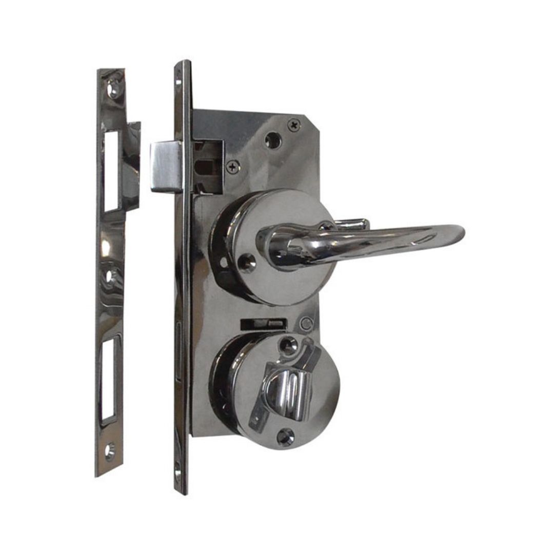Mortise Door Lock, 316G SS, Right Hand IN or Left Hand OUT, Lockable In/Out (a)