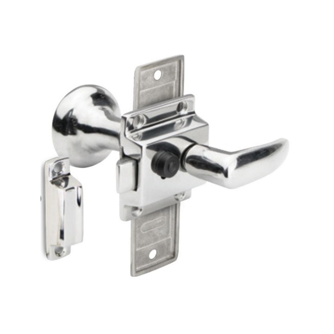 Rim Latch Door Lock, Surface Mount, 316G SS (a)