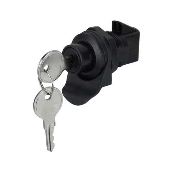 Locking Latch, Push Button/Drawer, Black ABS Plastic with Keys (a)