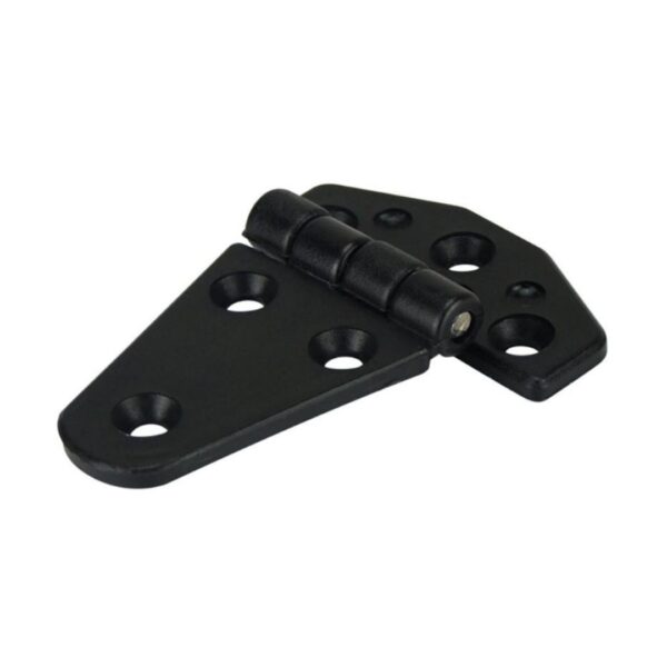 Offset Hinge, Nylon, Black, Uneven Split 60mm x 85mm Pair (a)