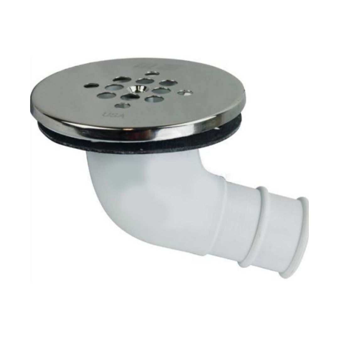 120° Cockpit/Shower Drain, Stainless Steel Face/Cover (a)
