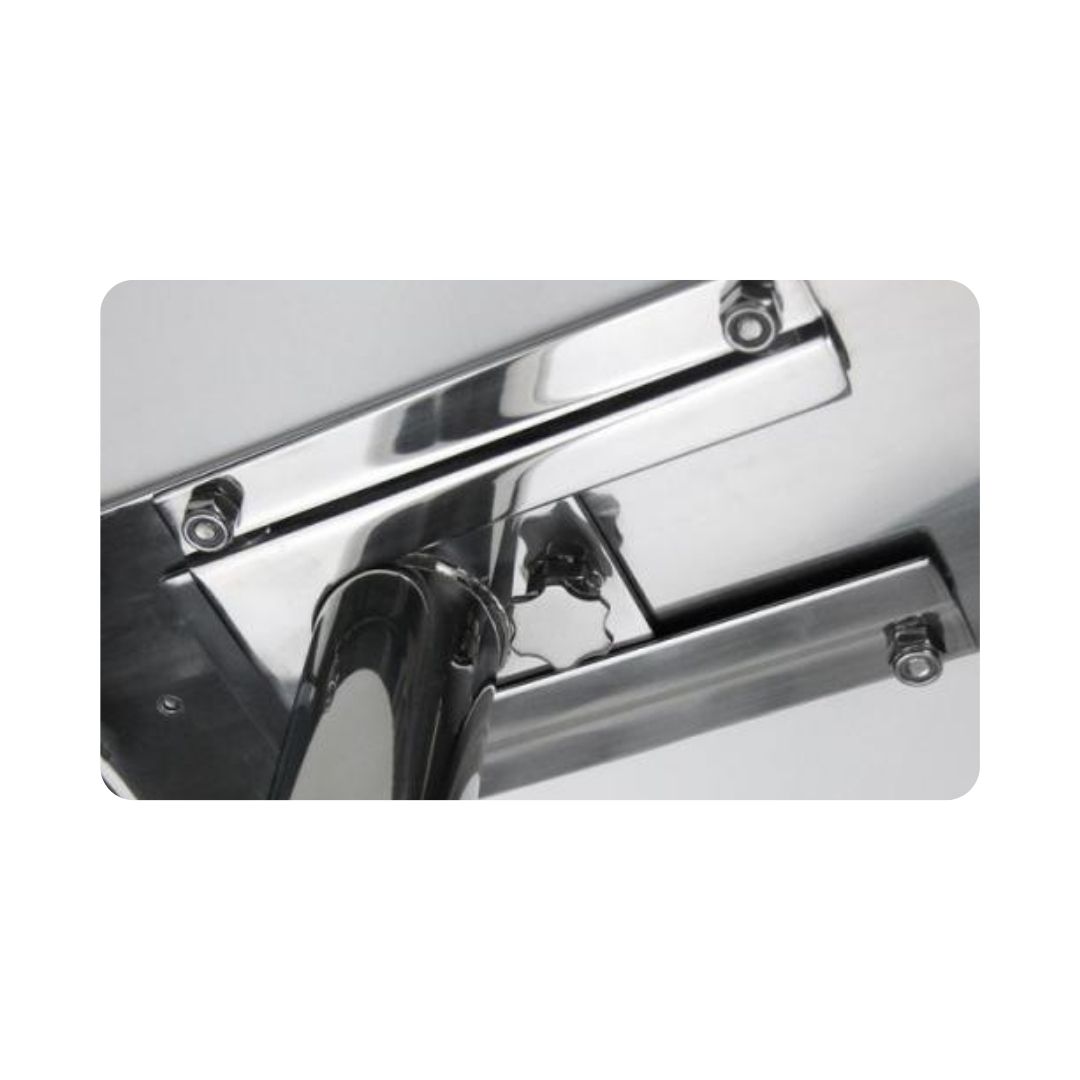 Leg Mounting Brackets Only suits Poly Bait Board, 304G SS (Pair) (c)