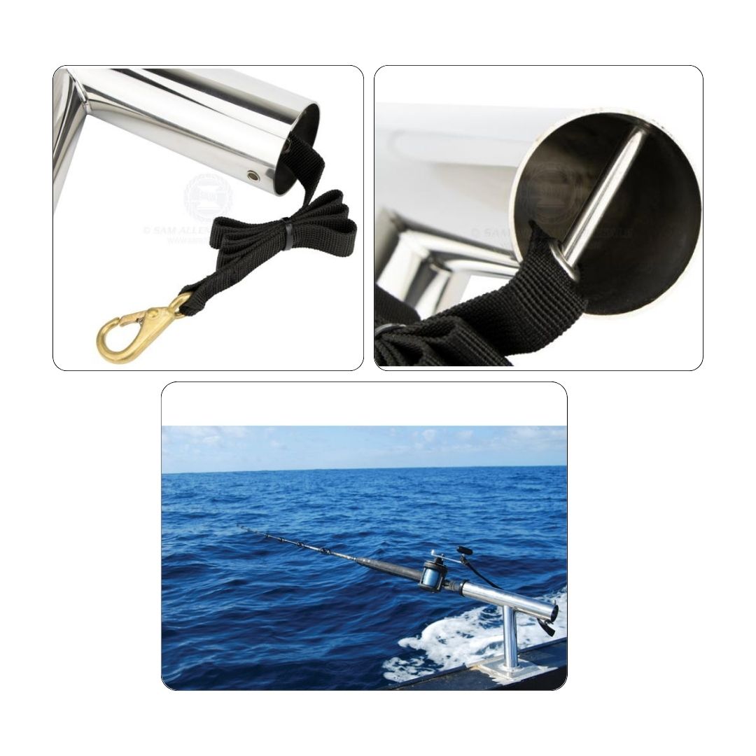 Outrigger Style Rod Holder, 304G SS 392mm x 38mm Support Tube (c)