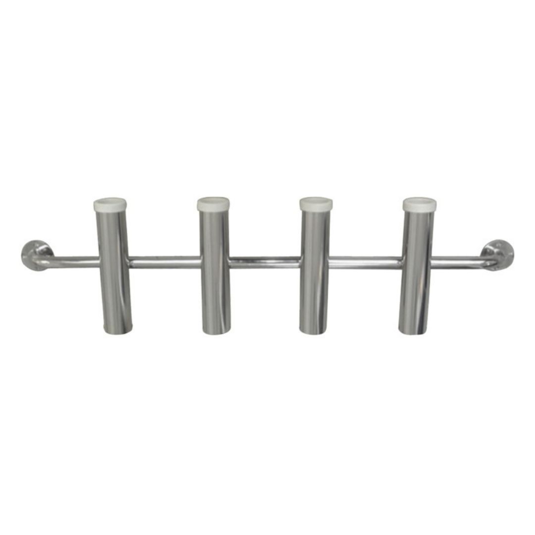 Bolt-On Rod Storage Rack suits 4 Rods, 304G Stainless Steel