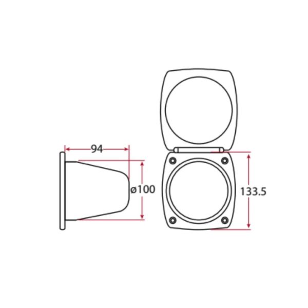 ARAVON Replacement Lid Only to suit 51070 Shower Box