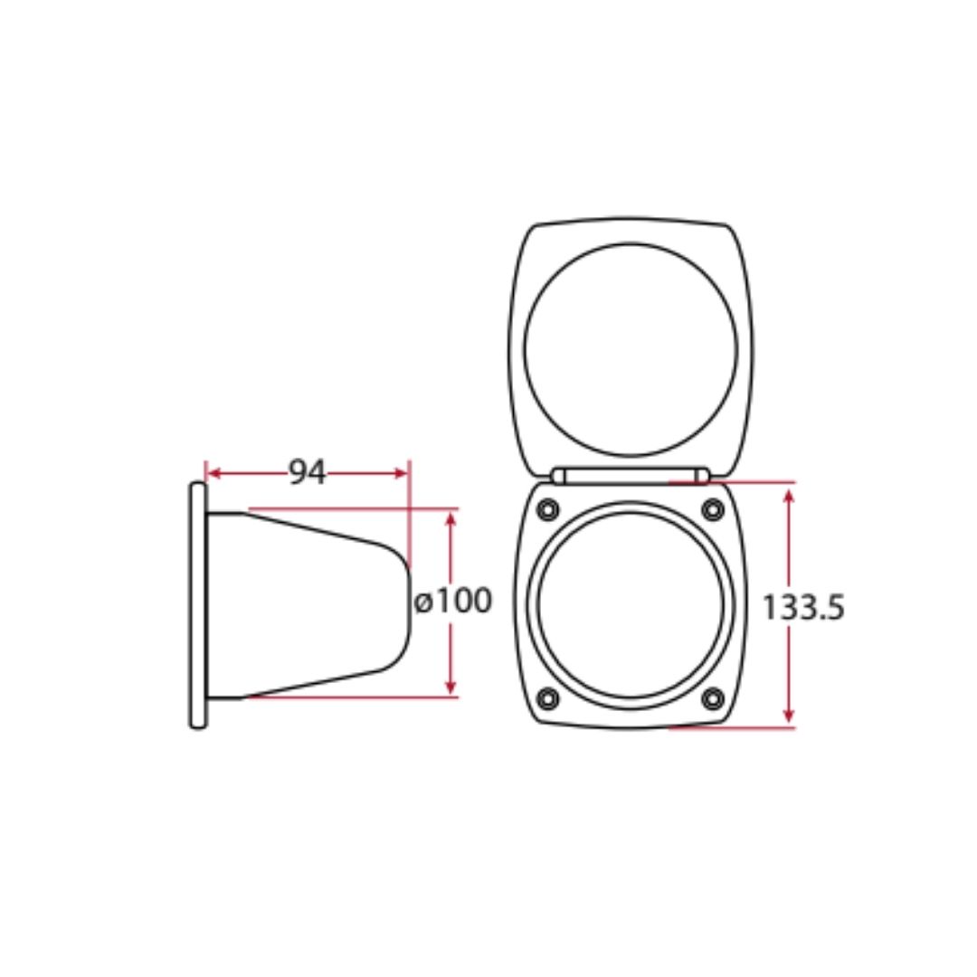 ARAVON Replacement Lid Only to suit 51070 Shower Box