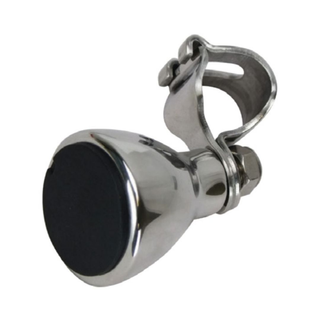 Steering Wheel Control Knob, Clamp On, SS, suits 3/4" x 1" Rim (b)