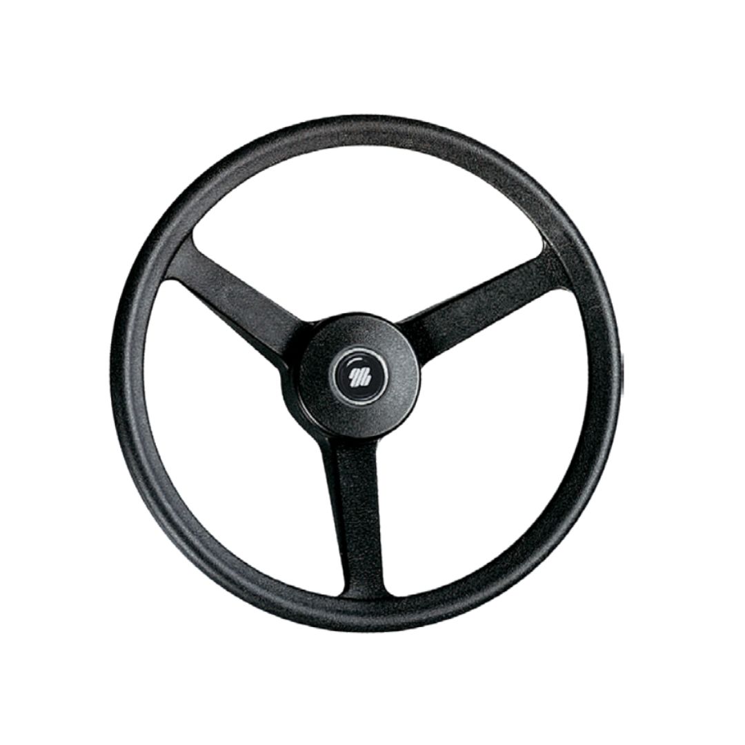 V32B Thermoplastic Steering Wheel, Black Plastic 335mm (a)