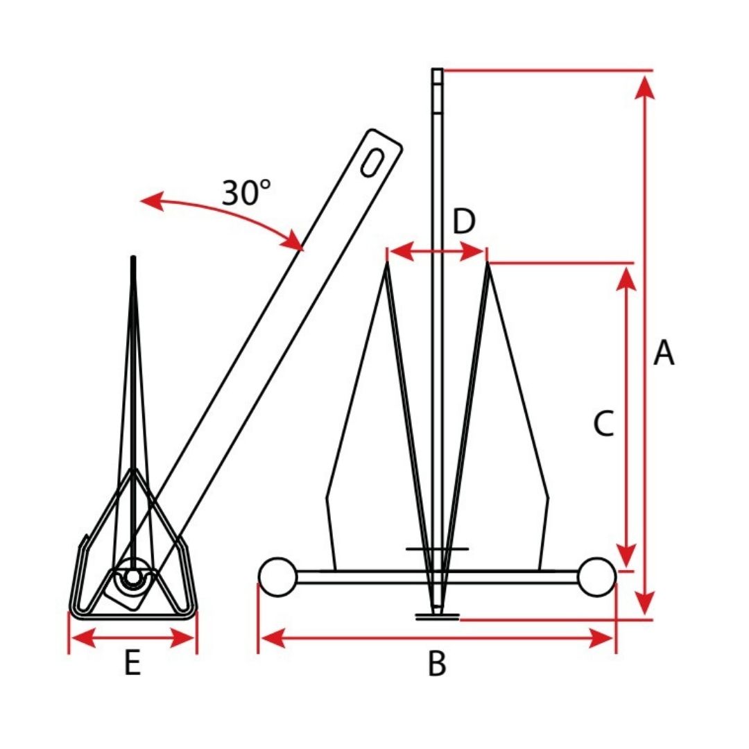 MANSON Anchors Racer, Aluminium (c)