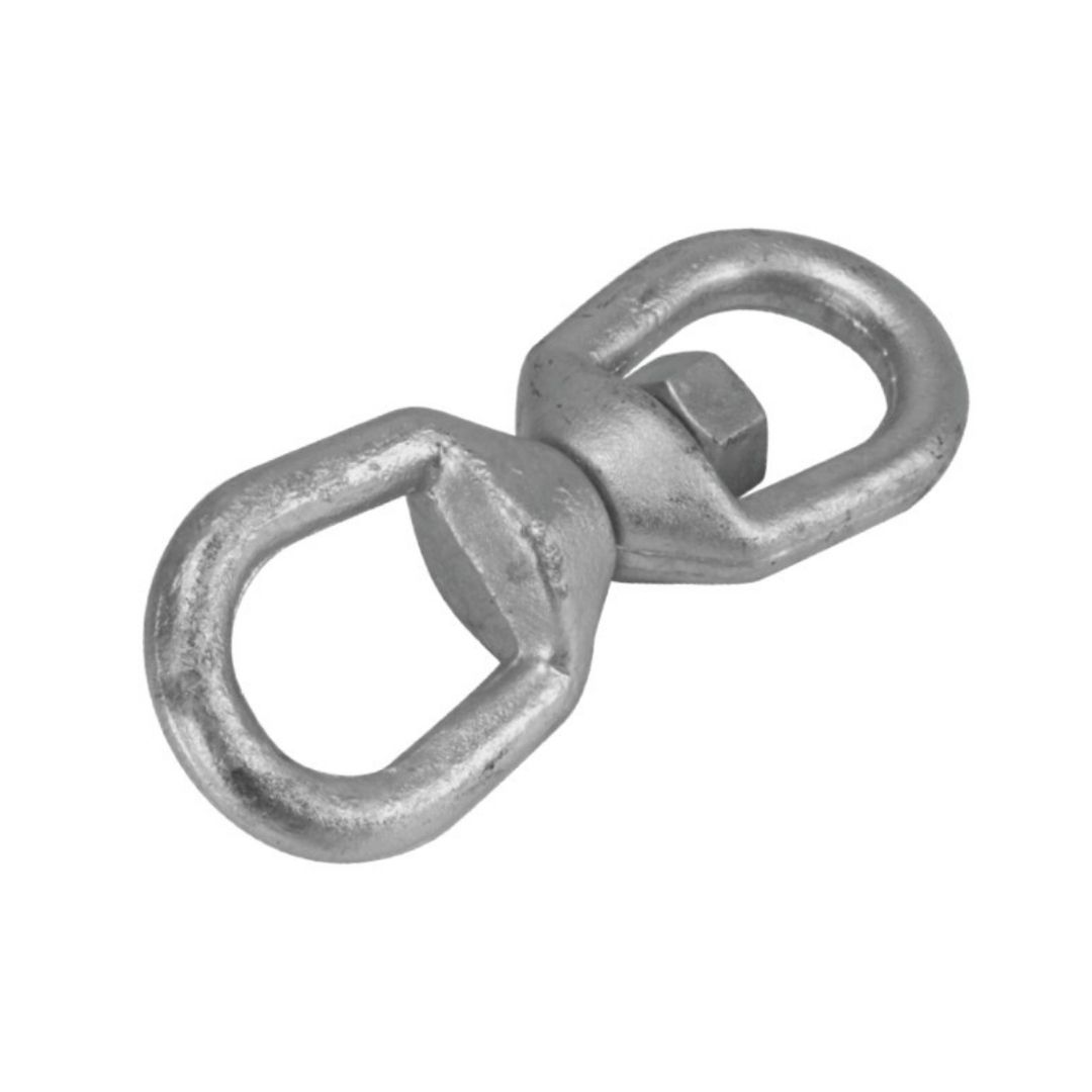 Mooring Swivels, Galvanized Eye & Eye suits 10-12-16-20mm Chain (a)