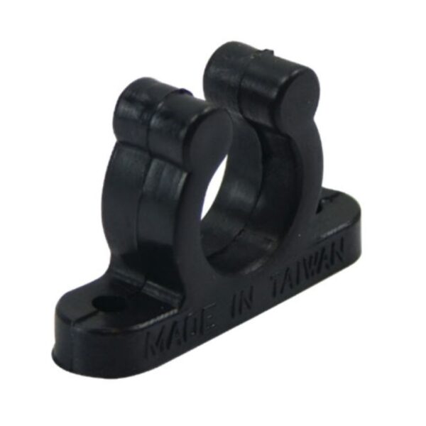 Plastic Tube Clips, Nylon, Black