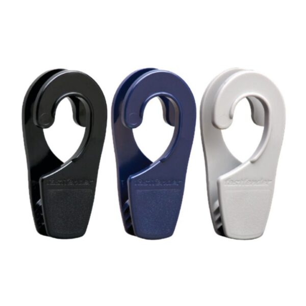 FENDER Hanger Clips, Fastfender 25, Black-Blue-Light Grey, Pair