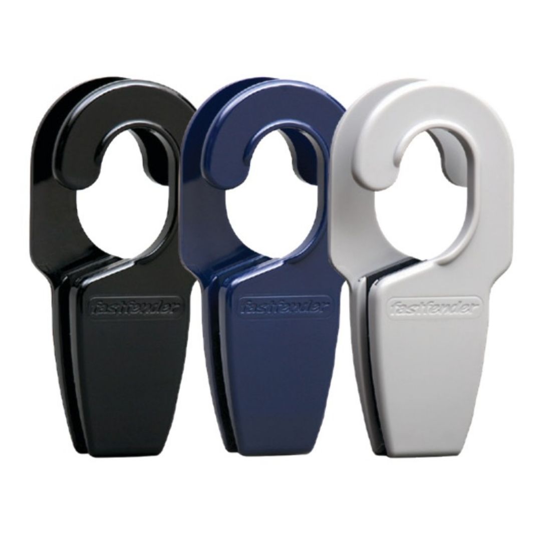 FENDER Hanger Clips, Fastfender suits 32mm OD Rail, Black-Blue-Light Grey